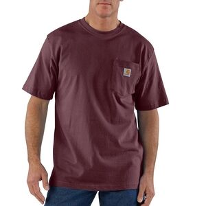 Carhartt Original Fit Heavyweight Cotton Pocket Workwear T-Shirt Port Men's XL